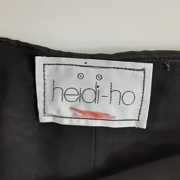 Vintage 80s Silk Slip Dress Ditsy Floral Shift Mini Dress Coquette Womens L - Picture 7 of 9